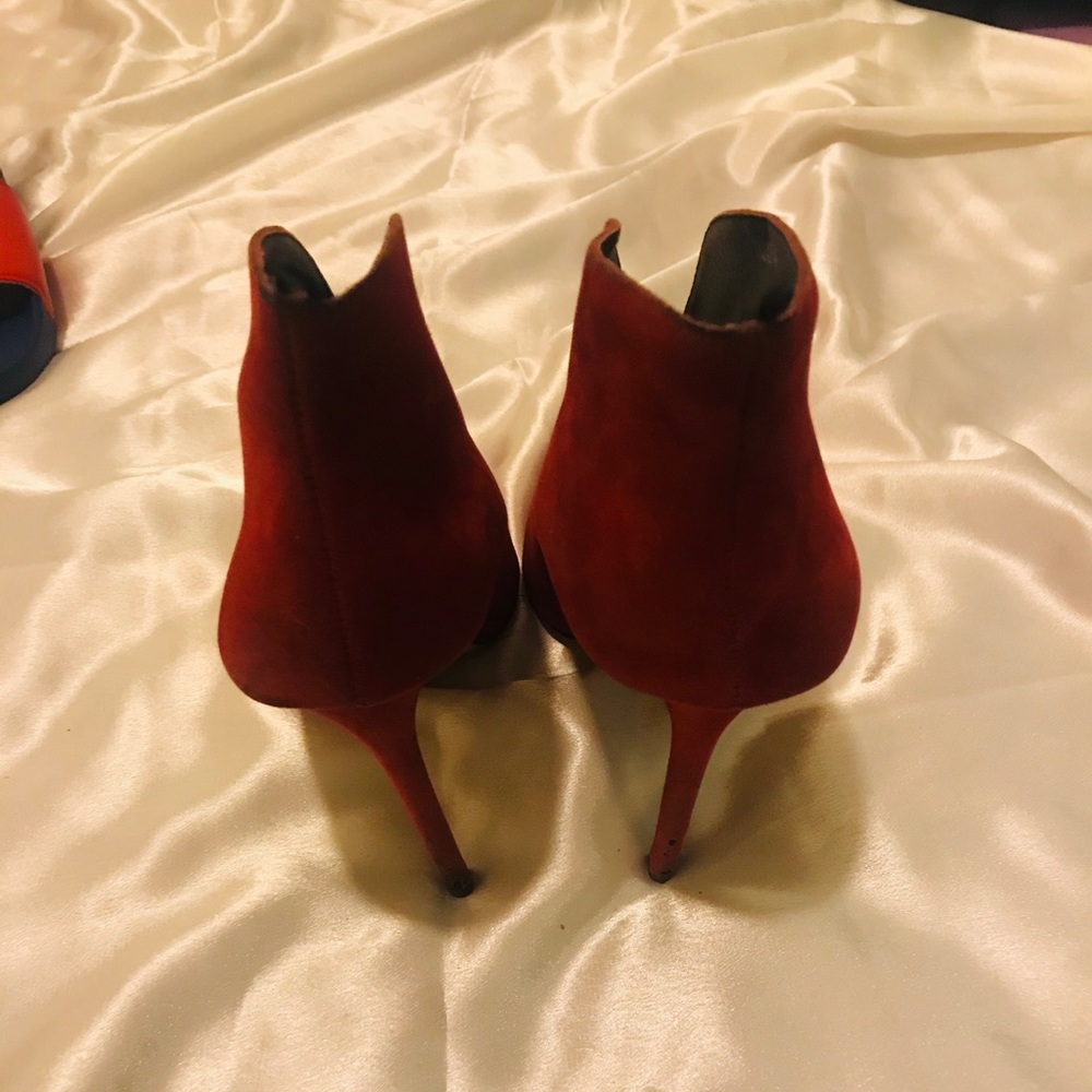Burgundy stilettos